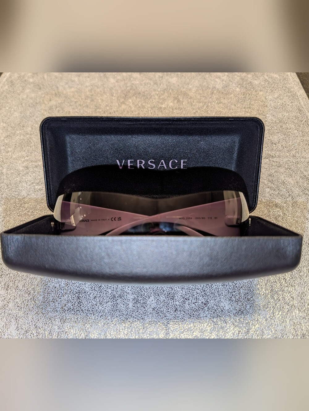 Versace 2054 Rimless Shield Sunglasses NWT Full Inclusion With Box - Picture 10 of 16
